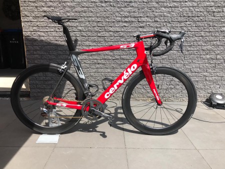 55mm velgen bij een Cervelo