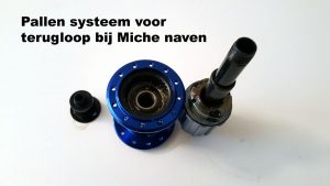 Pallen systeem voor terugloop bij Miche