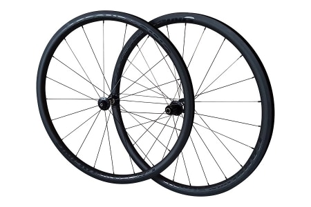 CR5-33 carbon wielen met DT 350 naven